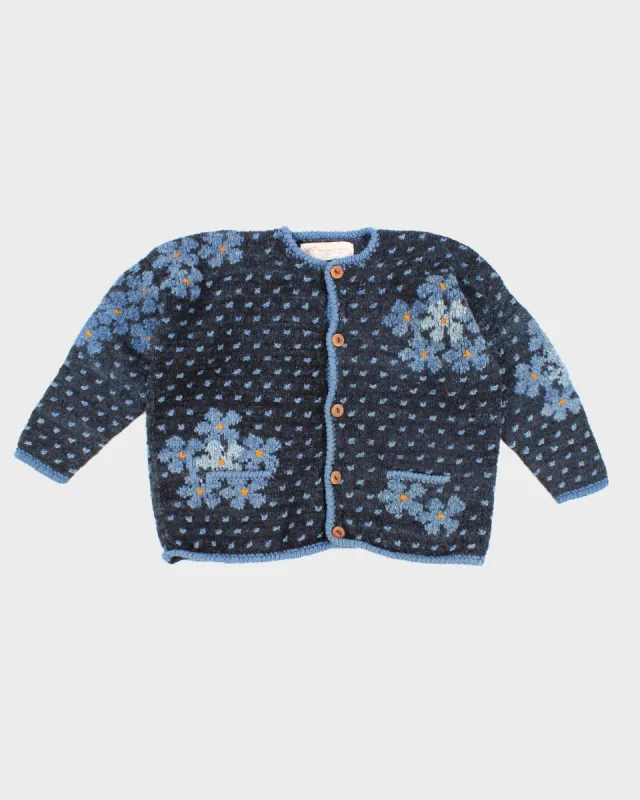 Vintage Wool Floral Cardigan - XL sold by Rokit
