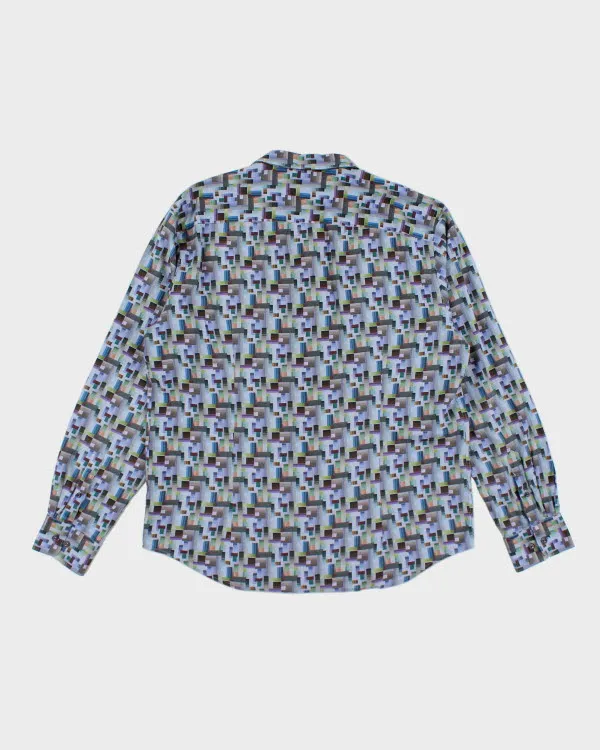 Vintage Bugatchi Pattern Long Sleeve Shirt - XL sold by Rokit product image thumbnail 2