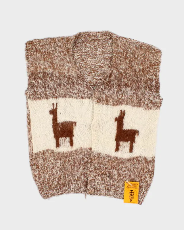 Vintage Handmade Argentinian Cardigan Vest sold by Rokit