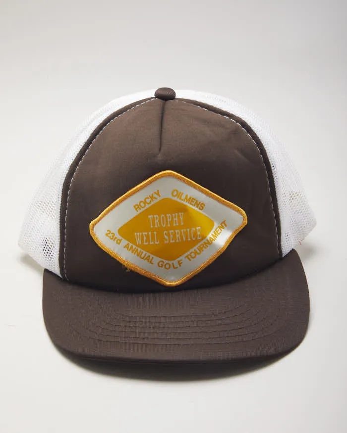 Vintage 90's Patch Brown Trucker Cap - OS sold by Rokit product image thumbnail 3