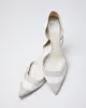 Vintage Woman's Cream Leather Dior Kitten Heels - UK7 sold by Rokit