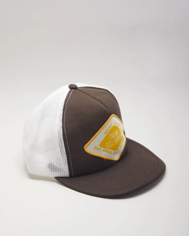 Vintage 90's Patch Brown Trucker Cap - OS sold by Rokit