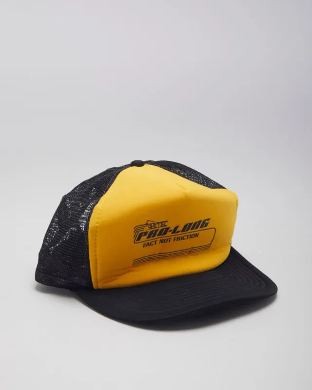 Vintage 90's Yellow Mesh Trucker Cap - OS made by Rokit