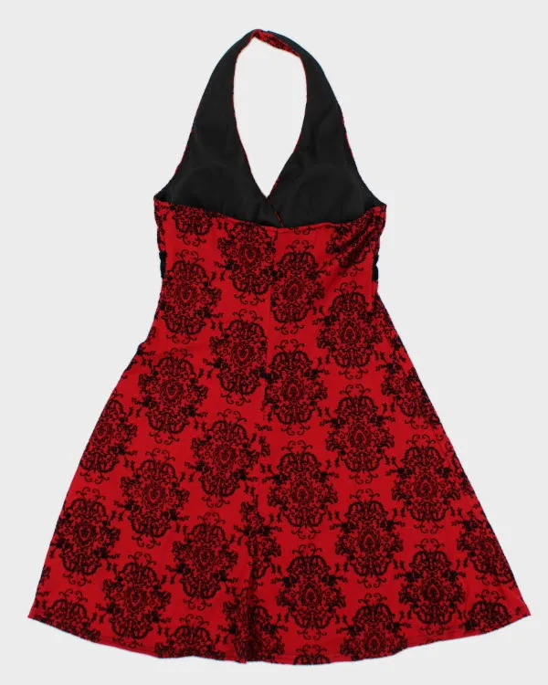 Vintage Y2k 00s Jessica Red Halter Dress - M sold by Rokit product image thumbnail 2