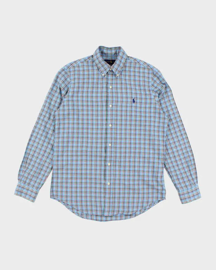 Ralph Lauren Blue Check Shirt - S sold by Rokit