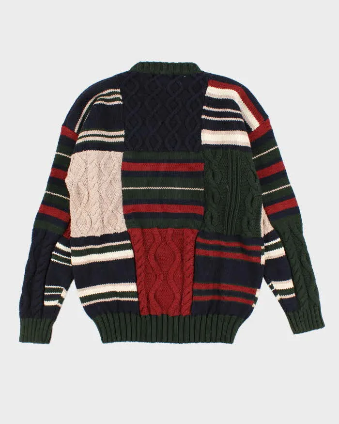 Men's Multi-coloured Chunky Cable Knit Sweater - L sold by Rokit product image thumbnail 2