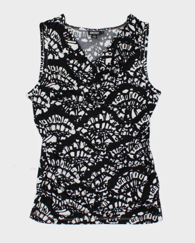 Y2k 00s DKNY Cowl Neck Top - S sold by Rokit