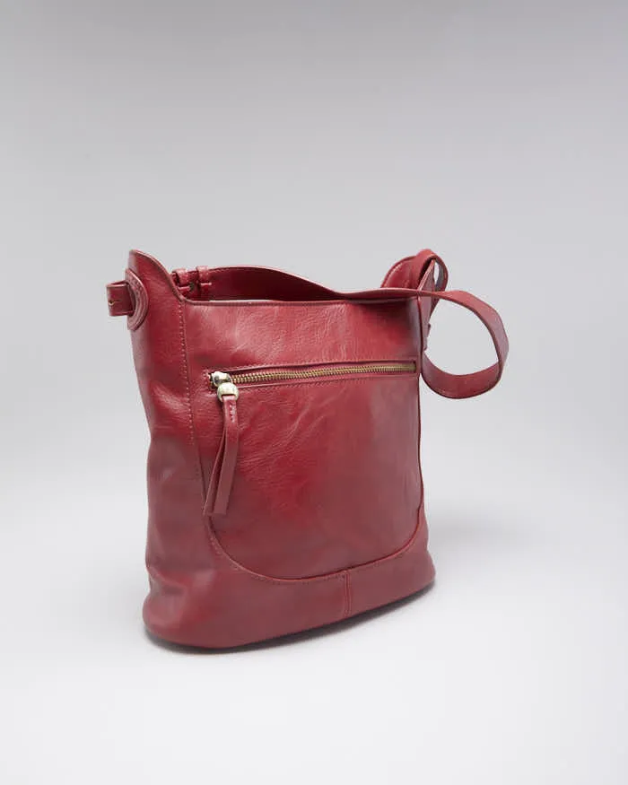 Woman's Red leather Bucket Bag sold by Rokit product image thumbnail 2