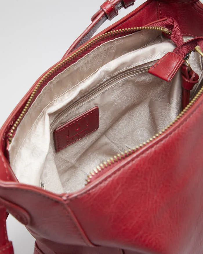 Woman's Red leather Bucket Bag sold by Rokit product image thumbnail 5