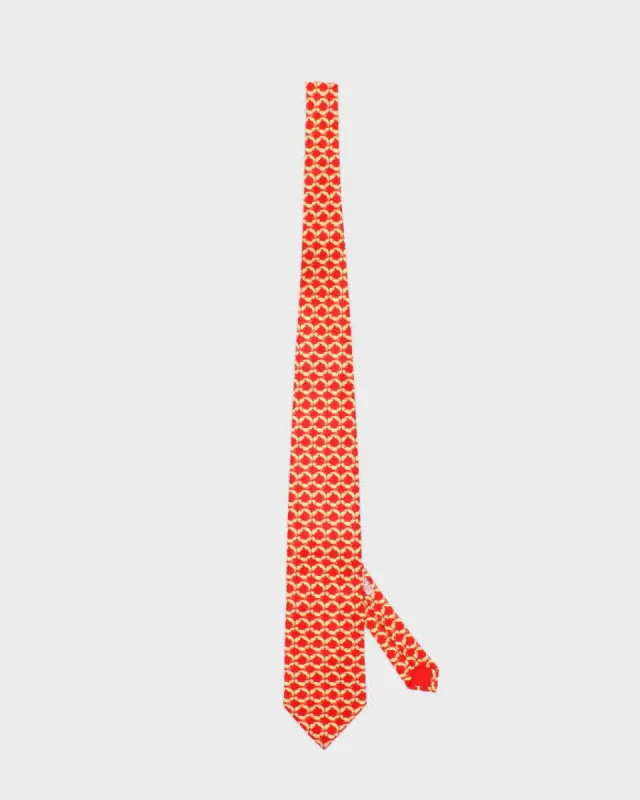 Mens Red Hermes Ties & Bowties made by Hermes