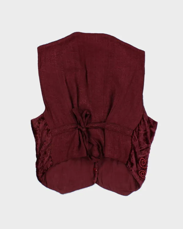 Vintage 90s Smart Set Beaded Waistcoat - L sold by Rokit product image thumbnail 2