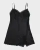 Y2k 00s Victoria's Secret Black Slip Dress - S sold by Rokit