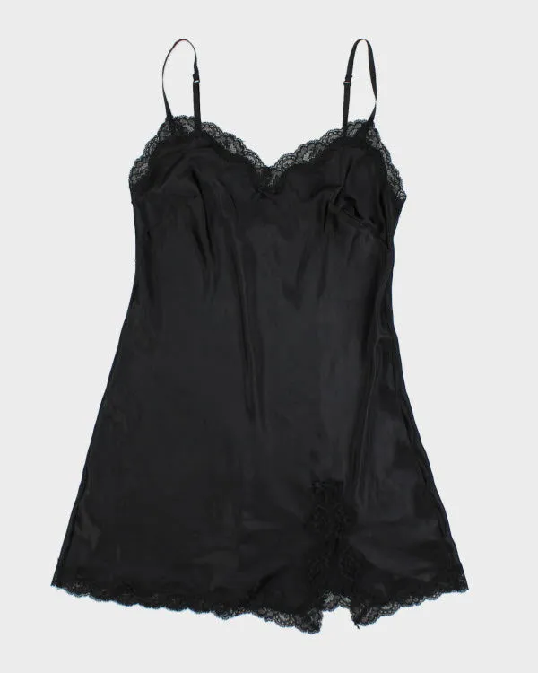 Y2k 00s Victoria's Secret Black Slip Dress - S sold by Rokit