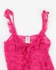 Vintage 90s In Bloom Pink Lace Cami Top - S sold by Rokit