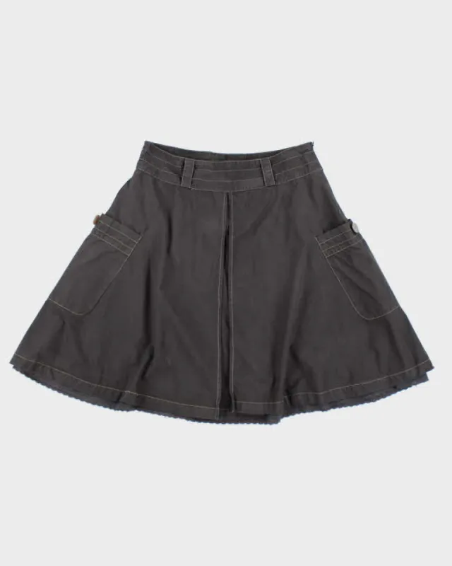 Y2k 00s Oxmo Grey Cargo Style Skirt - M made by Rokit