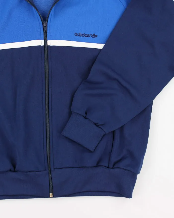 Adidas Blue Zip-Up Track Sweatshirt - L sold by Rokit product image thumbnail 4