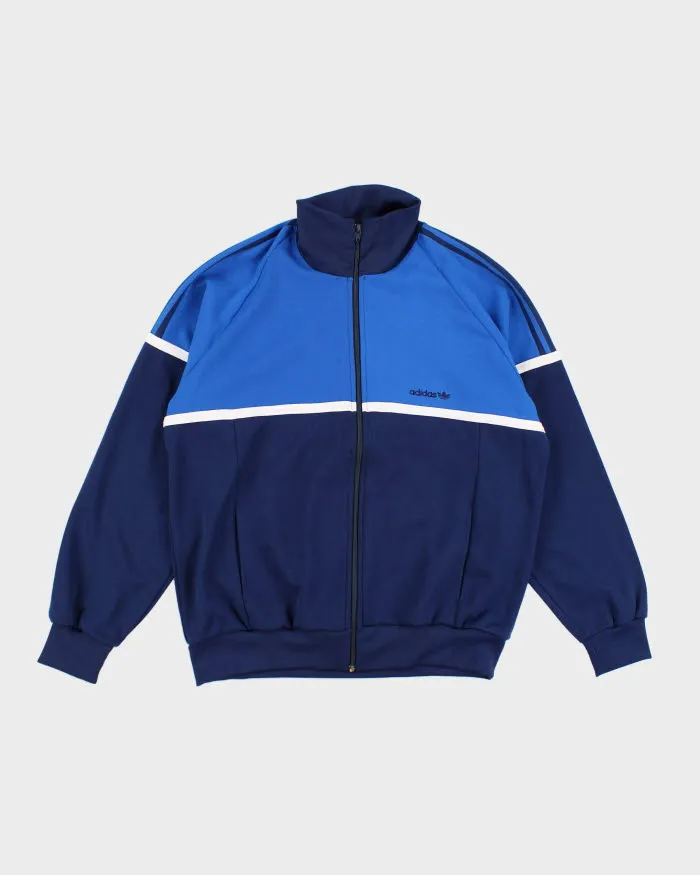 Adidas Blue Zip-Up Track Sweatshirt - L sold by Rokit
