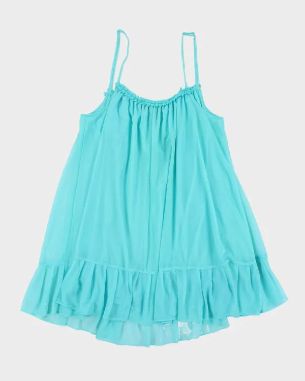 Vintage Betsey Johnson Blue Sheer Dress - L sold by Rokit product image thumbnail 2