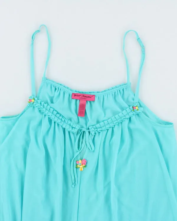 Vintage Betsey Johnson Blue Sheer Dress - L sold by Rokit product image thumbnail 3