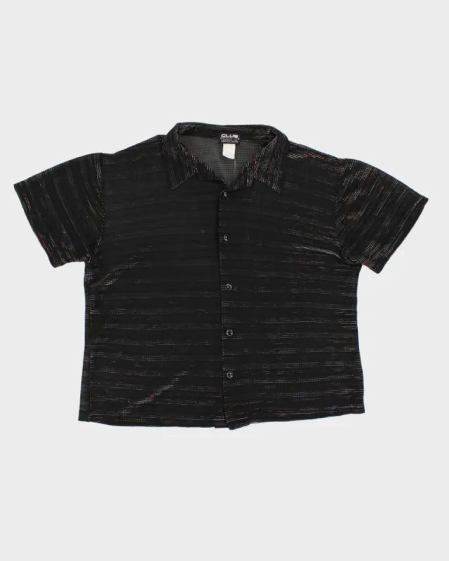 Men's Vintage 90s Metallic Rainbow Shirt - L sold by Rokit