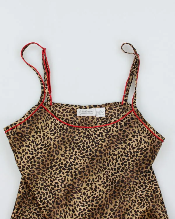 Vintage Y2k 00s Kathryn Leopard Slip Dress - L sold by Rokit product image thumbnail 3