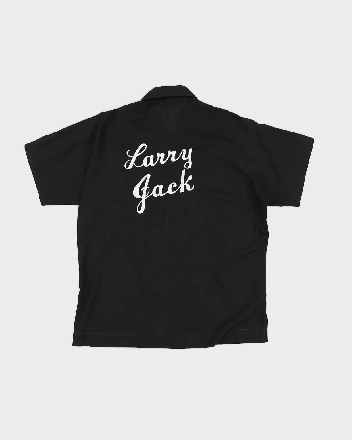 Vintage 70s Hilton Black Bowling Short Sleeved Shirt - M sold by Rokit product image thumbnail 2