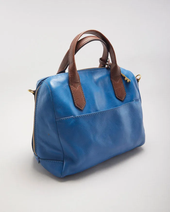 Fossil Blue Leather Bag sold by Rokit