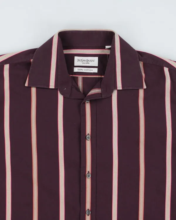 Vintage Yves Saint Laurent Striped Shirt - L sold by Rokit product image thumbnail 3
