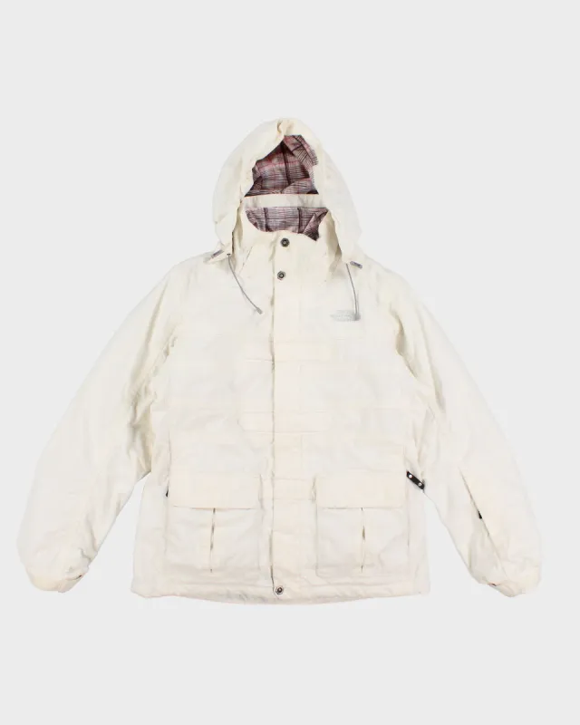 Womens White The North Face Double Lined Ski Jacket - M made by The North Face