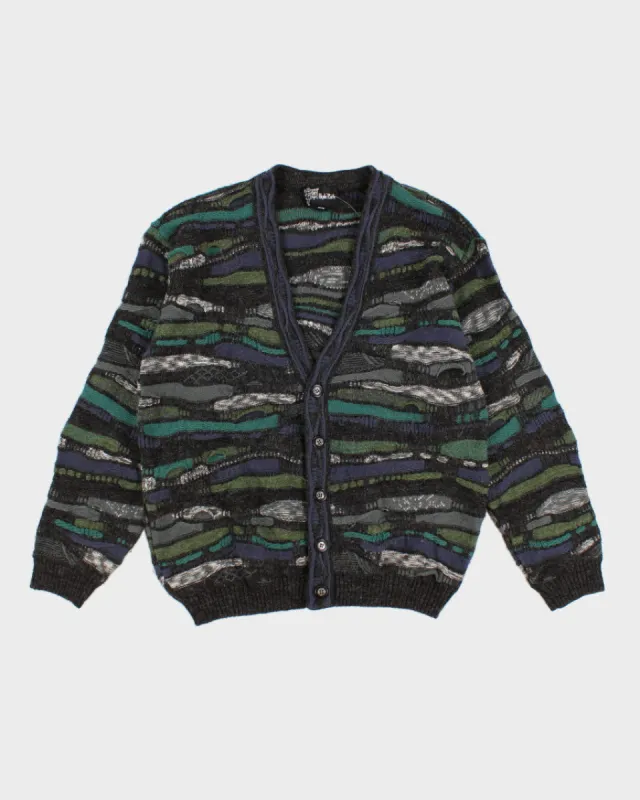 Vintage Hyde Park Abstract Cardigan - M sold by Rokit