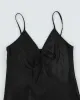 Vintage Black Slip Dress - M sold by Rokit
