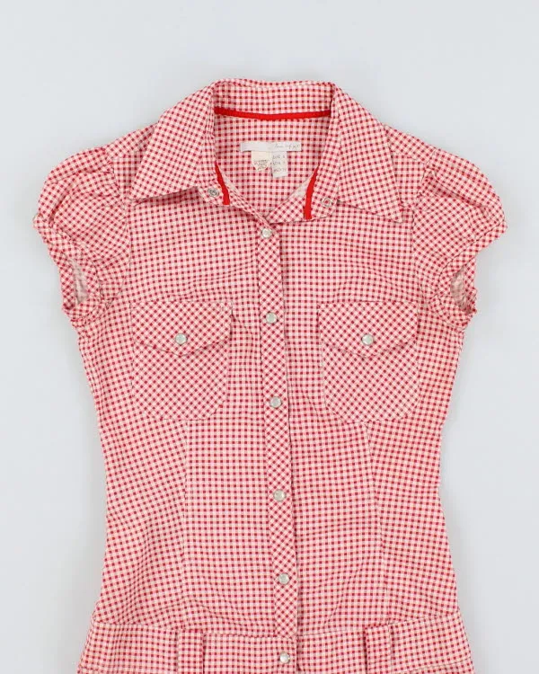 Y2k 00s Gingham Mini Dress - S sold by Rokit product image thumbnail 3