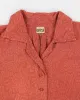 Uru Burnt Orange Silk Floral Textured Blouse - L sold by Rokit