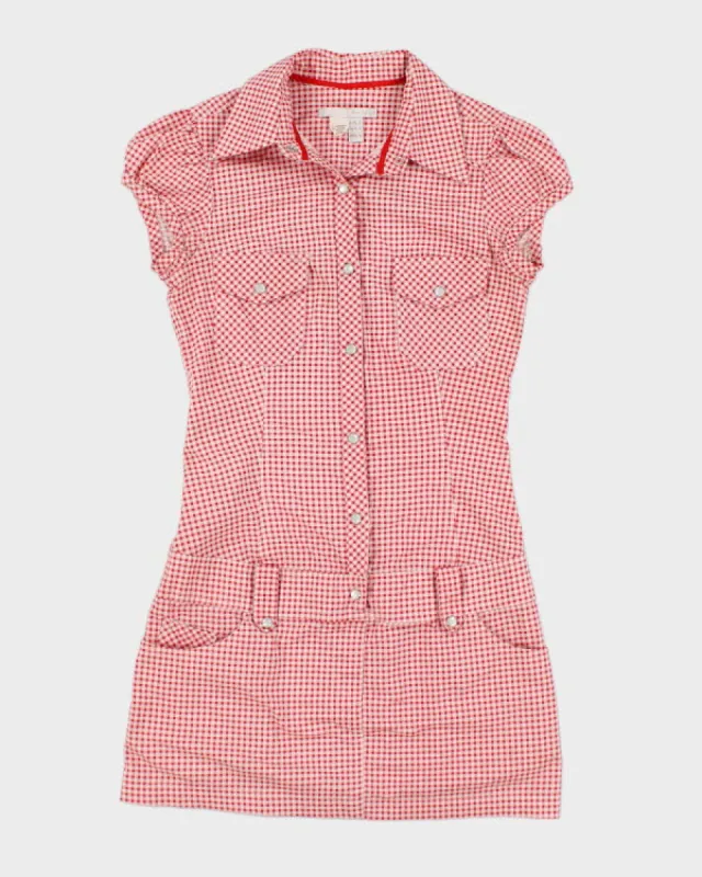 Y2k 00s Gingham Mini Dress - S sold by Rokit