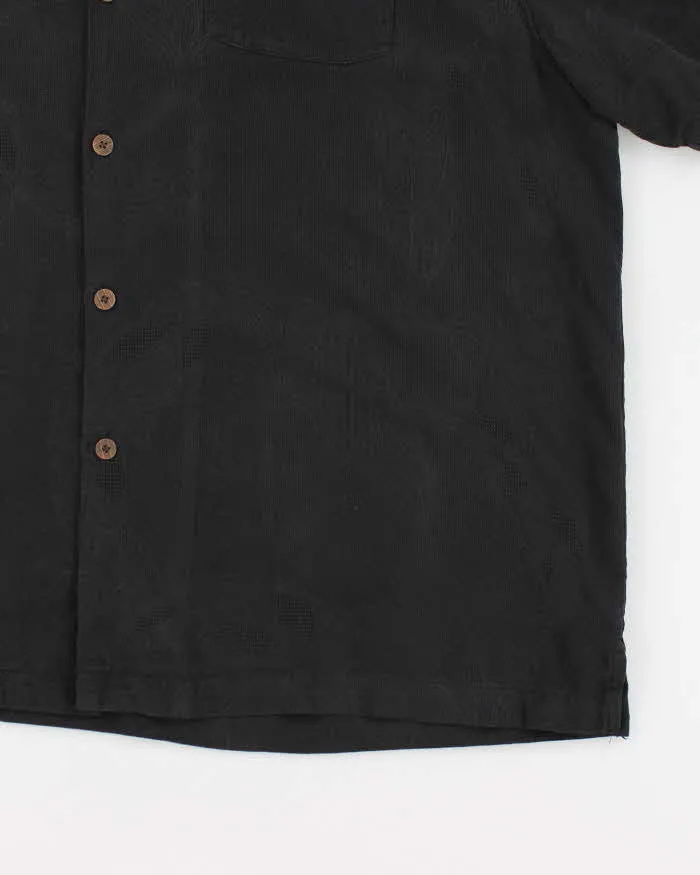 Vintage 90s Tommy Bahama Black Hawaiian Silk Shirt - XL sold by Rokit product image thumbnail 4