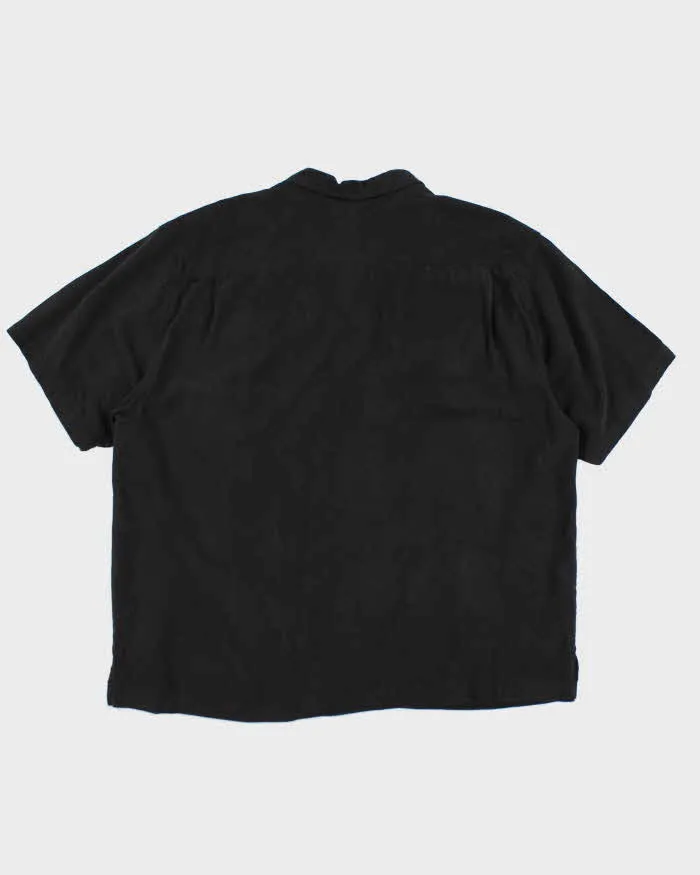 Vintage 90s Tommy Bahama Black Hawaiian Silk Shirt - XL sold by Rokit product image thumbnail 2
