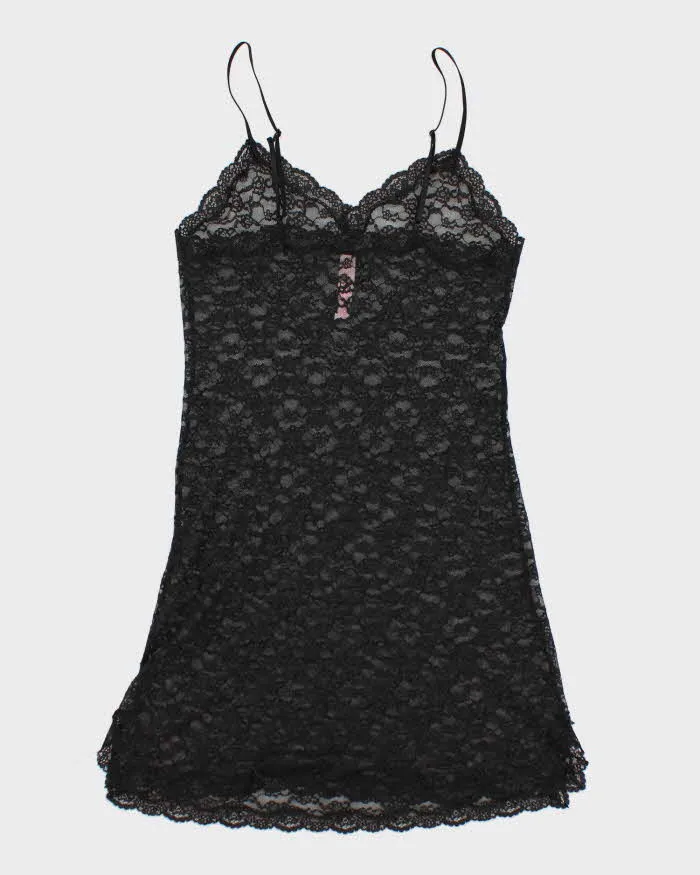 Y2k 00s Victoria's Secret Black Mesh Slip - M sold by Rokit product image thumbnail 2
