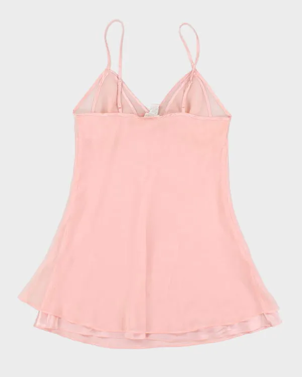 Vintage 90s Silk & Satin Pink Slip Dress - M sold by Rokit product image thumbnail 2