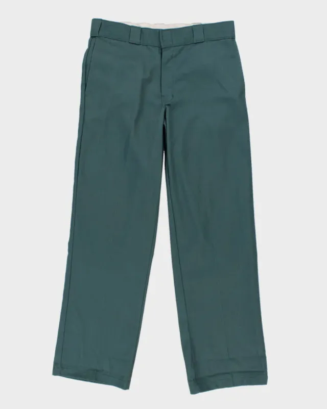 00s Dickies 874 Green Trousers - W32 L30 sold by Rokit