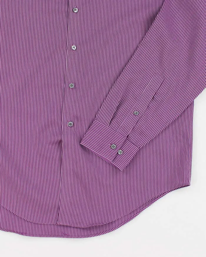 Vintage Calvin Klein Striped Button Up Shirt - L sold by Rokit product image thumbnail 4