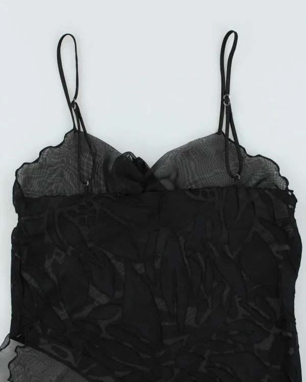 Y2k 00s Black Mesh Cami - M sold by Rokit product image thumbnail 4