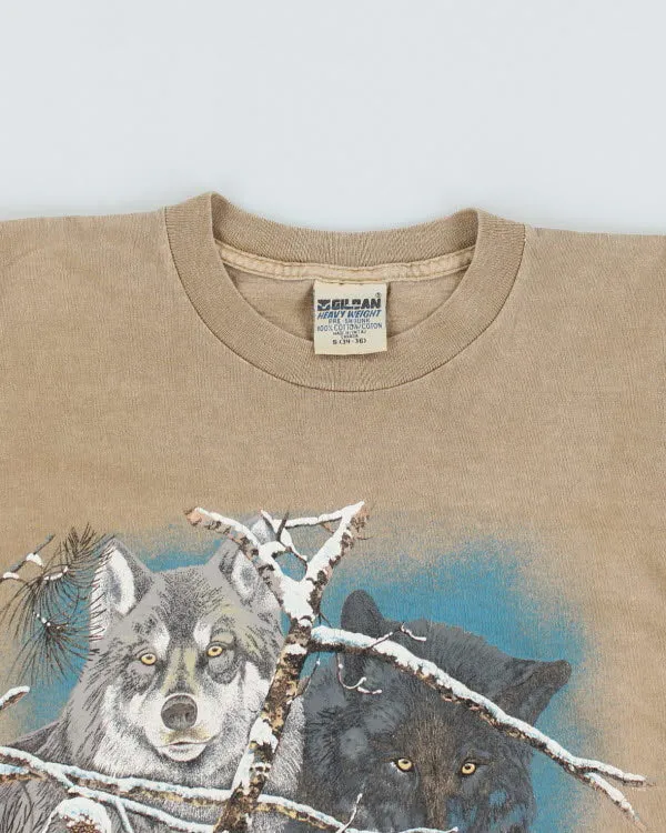 Vintage 90's Single Stitch Wolf T-Shirt - S sold by Rokit product image thumbnail 3
