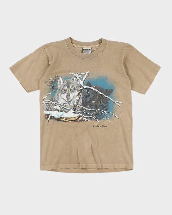 Vintage 90's Single Stitch Wolf T-Shirt - S sold by Rokit