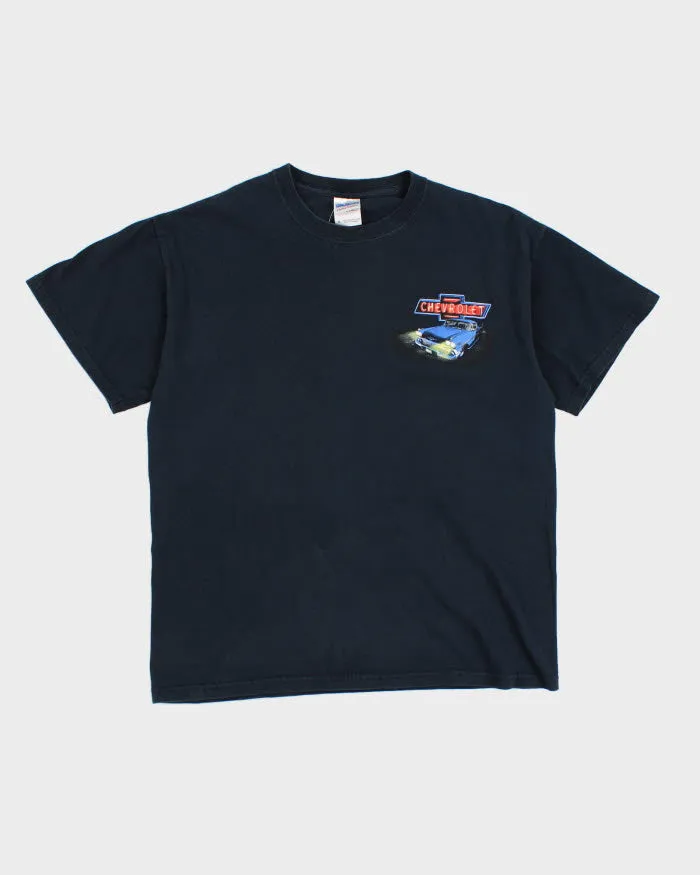 Mens Navy Graphic T-Shirt - M sold by Rokit