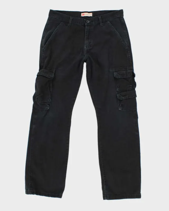 Vintage Men's Black Wrangler Cargo Pants - W30 L30 sold by Rokit