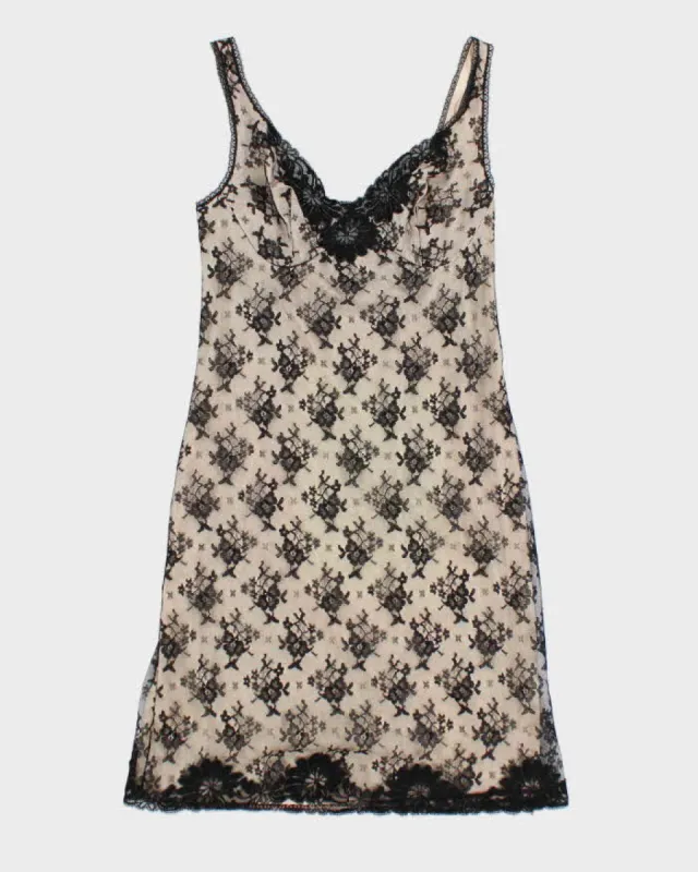 Vintage 90s Lace Mini Dress - S sold by Rokit