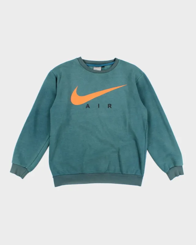 Women's Vintage Turquoise Nike Sweatshirt - XL made by Nike
