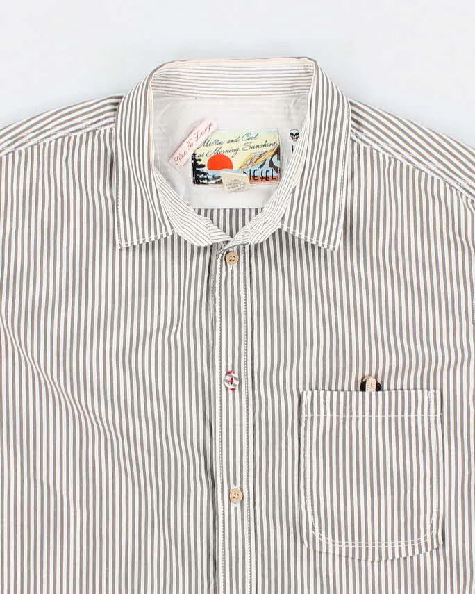 Mens Green Stripped Diesel Shirt - XL sold by Rokit product image thumbnail 3