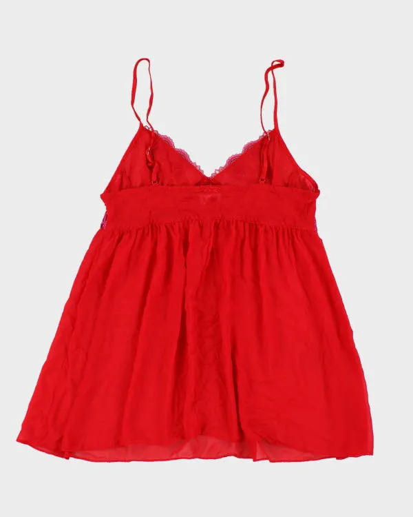 Y2k 00s Linda Red Cami Top - M sold by Rokit product image thumbnail 2