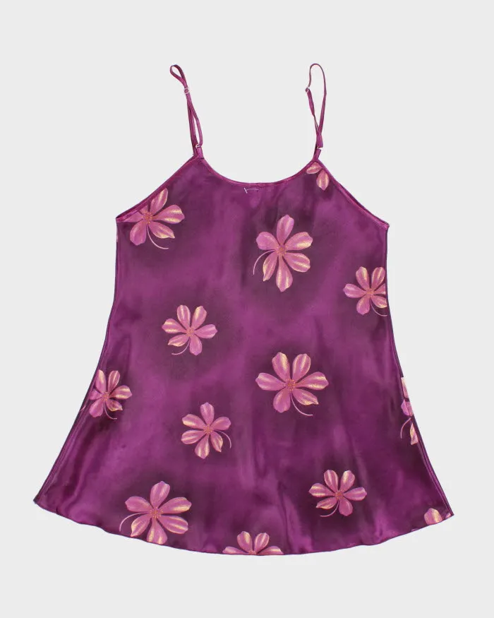 Woman's Purple Floral Camisole - M sold by Rokit product image thumbnail 2